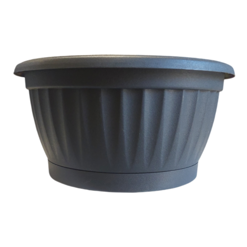 Virágtál Mediterrán 20cm antracit